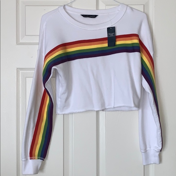 abercrombie rainbow sweatshirt